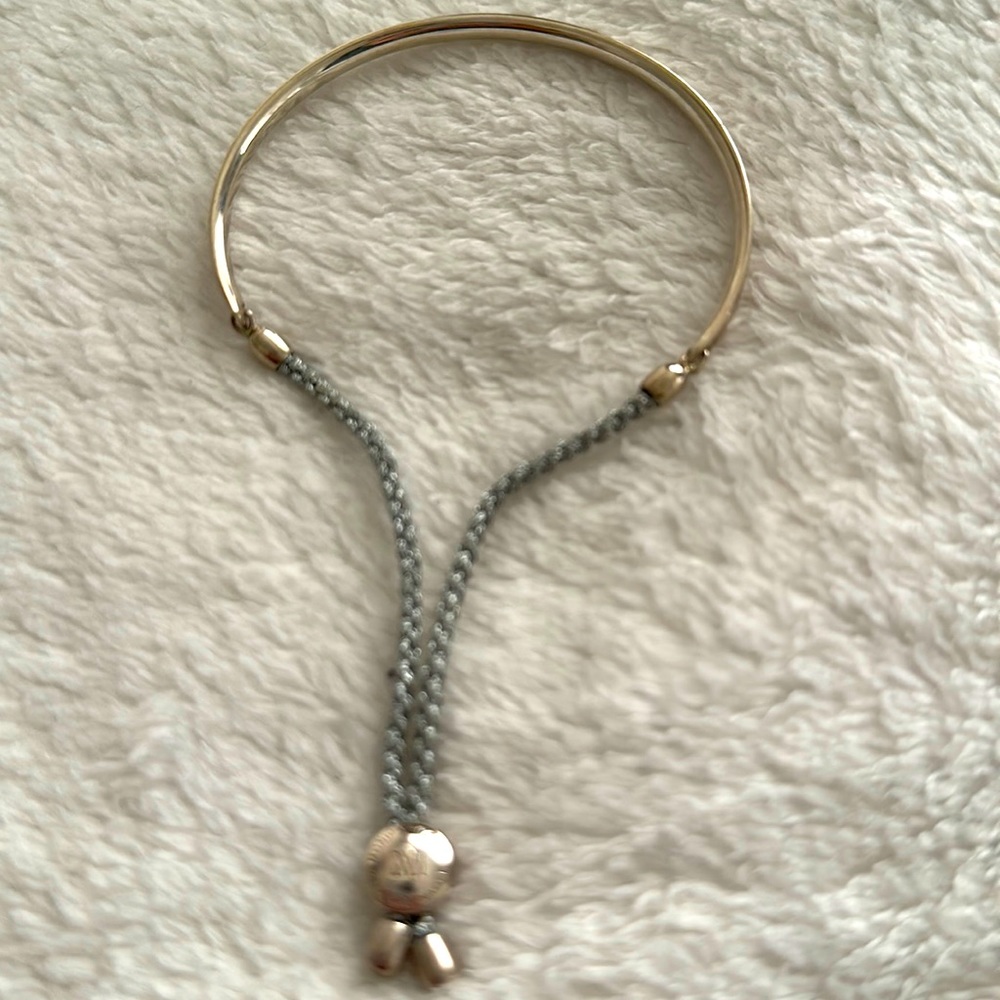 Monica Vinader Fiji Chain Bracelet. Engraved “my person love”
